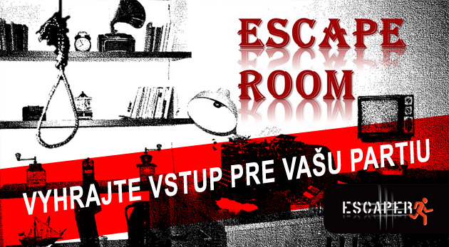 Súťaž o vstup do Escape room pre vašu partiu!
