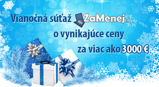 Vianočná súťaž ZaMenej.sk o vynikajúce ceny