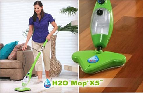 Univerzálny, viacúčelový originál značkový H2o Mop® X5™, parný mop 5 v 1 vám skvele vyčistí byt či dom bez použitia chemikálií!