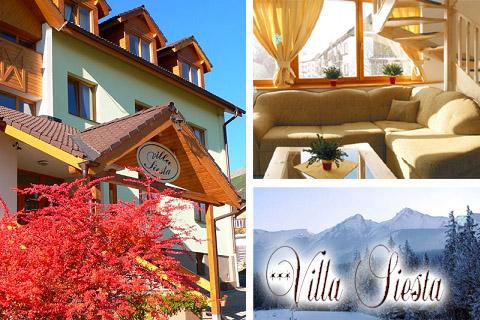 Prežite 2 noci v útulnom hoteli Villa Siesta***, priamo v srdci Vysokých Tatier!