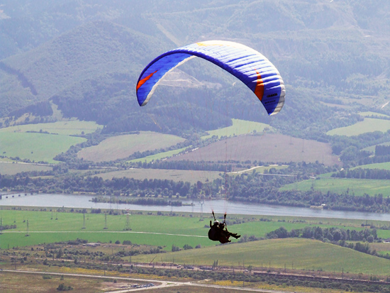 Tandémový let paragliding
