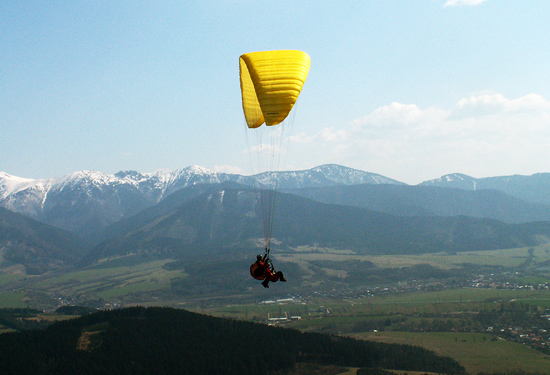 Tandémový let paragliding