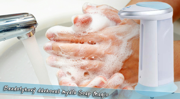 Soap Magic - dávkovač mydla za 10,90€ (vrátane poštovného a balného)