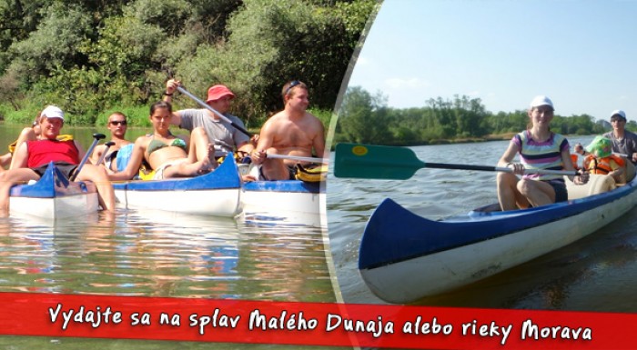 Splav Malého Dunaja alebo rieky Morava - zažite dobrodružstvo na vode.