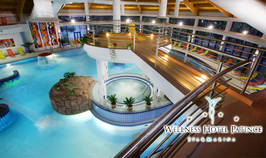 Celodenný vstup do bazénového a saunového sveta Wellness Hoteli Patince