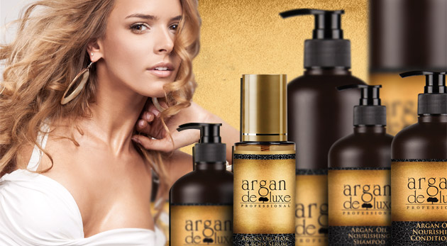 Arganové výrobky na vlasy a pleť značky De Luxe
