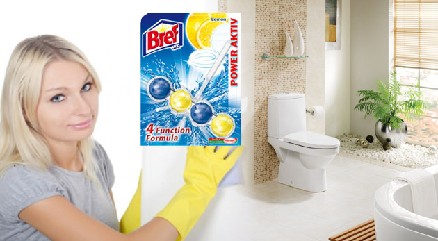 WC blok Bref Power Aktiv - záruka sviežosti a čistoty