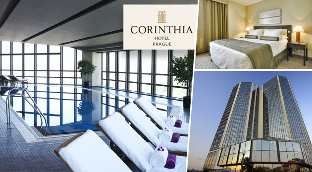 Luxusný Corinthia Hotel Prague***** s panoramatickým výhľadom na Prahu na tri alebo štyri dni