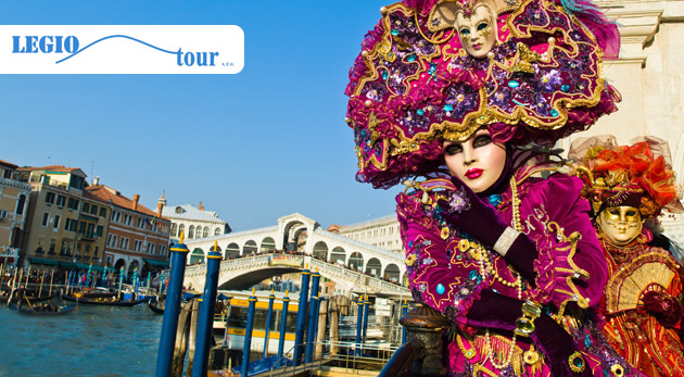 Karneval v Benátkach 2015 - zájazd pre 1 osobu vrátane dopravy a služieb technického sprievodcu v termíne počas víkendov za 55€