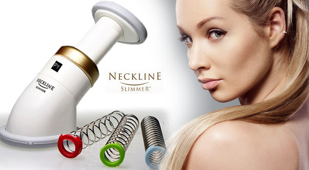 Neckline Slimmer - prístroj na odstránenie dvojitej brady a 3 pružiny pre rôznu záťaž cvičenia za 4,99€