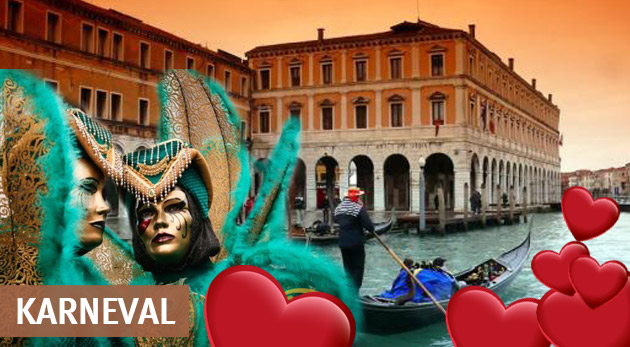 Karneval v Benátkach 2015 - valentínsky zájazd pre 1 osobu vrátane dopravy a služieb technického sprievodcu za 45 €