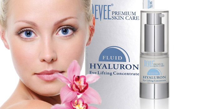 Očný lifting Devee Hyaluron Fluid (15 ml) + vzorka Hyaluron sérum ako darček za 16,90 €