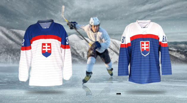 Slovenské hokejové dresy s možnosťou vytlačenia mena a čísla s možnosťou osobného odberu v centre Bratislavy