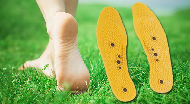 Masážno-magnetické vložky do topánok pre zdravé chodidlá a celkovú vitalitu