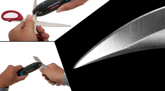 Ostré nože, nožnice alebo akékoľvek náradie na rezanie vďaka univerzálnej brúske Samurai Shark 