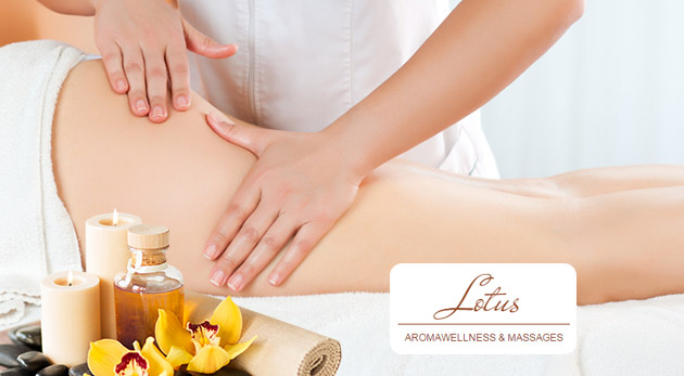 Hrejivá masáž a zábal v Lotus AromaWellness & Massages pre pokožku bez celulitídy