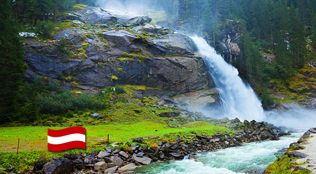 Dobrodružná túra do tiesňavy Liechtensteinklamm v rakúskych Alpách a na Krimmelské vodopády