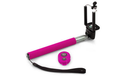 Teleskopický ​bluetooth ​selfie držiak - farba ružová za 7,90 €