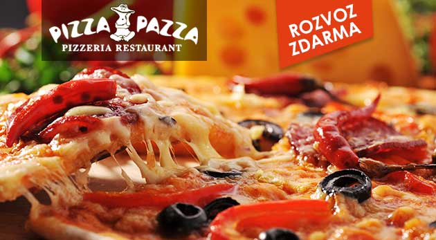 Donáška 2 kusov 32 cm pizze podľa vlastného výberu od Pizza Pazza vrátane 2 nealko nápojov