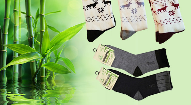 Termo bambusové ponožky - dámske 8 párov (v balení mix farieb: čierna, bordová, šedá) za 7,99 €