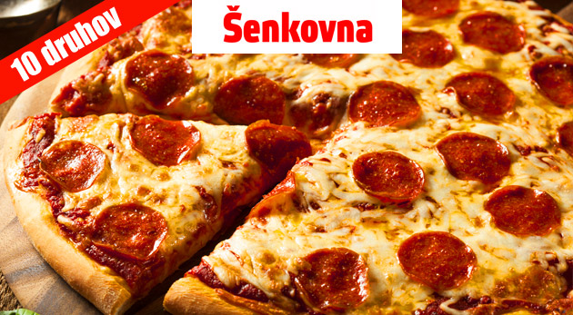 Chrumkavá a veľká pizza v pube Šenkovna v Košiciach - na výber z 10 druhov