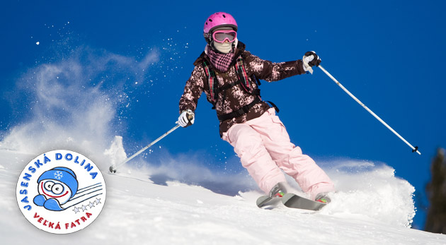 3 hodinový alebo celodenný skipass v Jasenskej doline v lyžiarskom stredisku Kašová. Lístky pre deti i dospelých.
