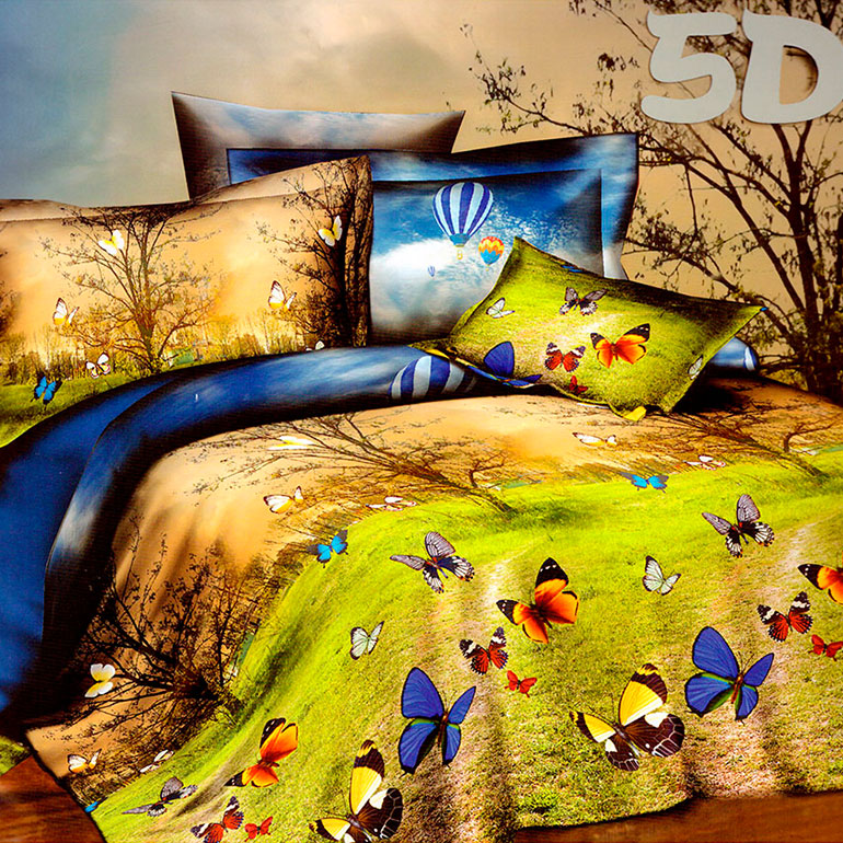 3D posteľné obliečky - Motýle