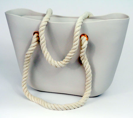 Dámska silikónová taška - béžová