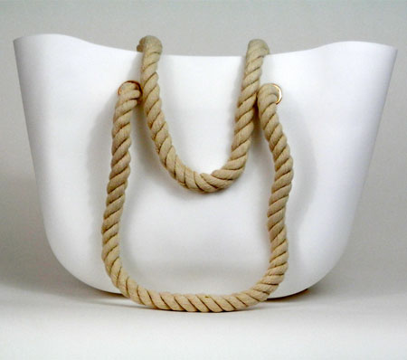 Dámska silikónová taška - biela