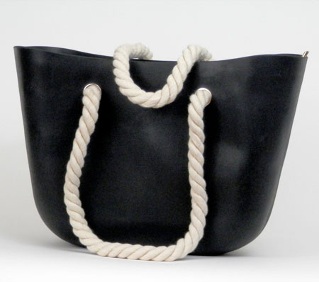 Dámska silikónová taška - čierna