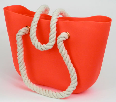 Dámska silikónová taška - oranžová