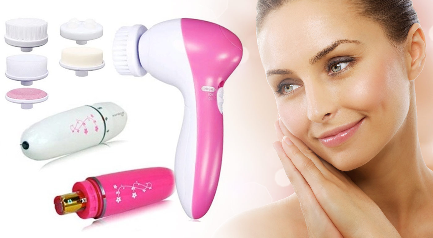Unikátny masážny prístroj na tvár a okolie očí alebo čistič pleti 5v1 Beauty Care