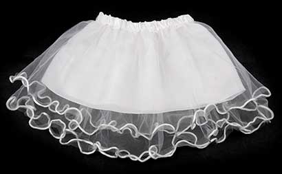 Dievčenská suknička - farba biela