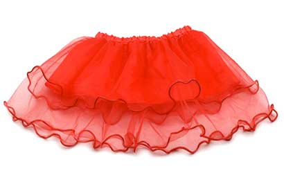 Dievčenská suknička - farba červená