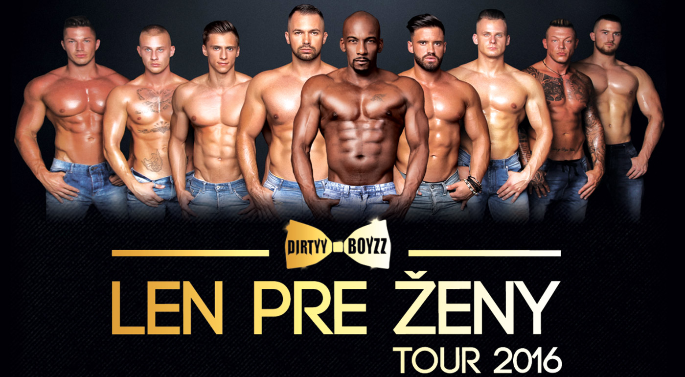 Turné novej striptérskej skupiny DIRTYY BOYZZ pod vedením Johnyho Mečocha až v 21 mestách Slovenska!
