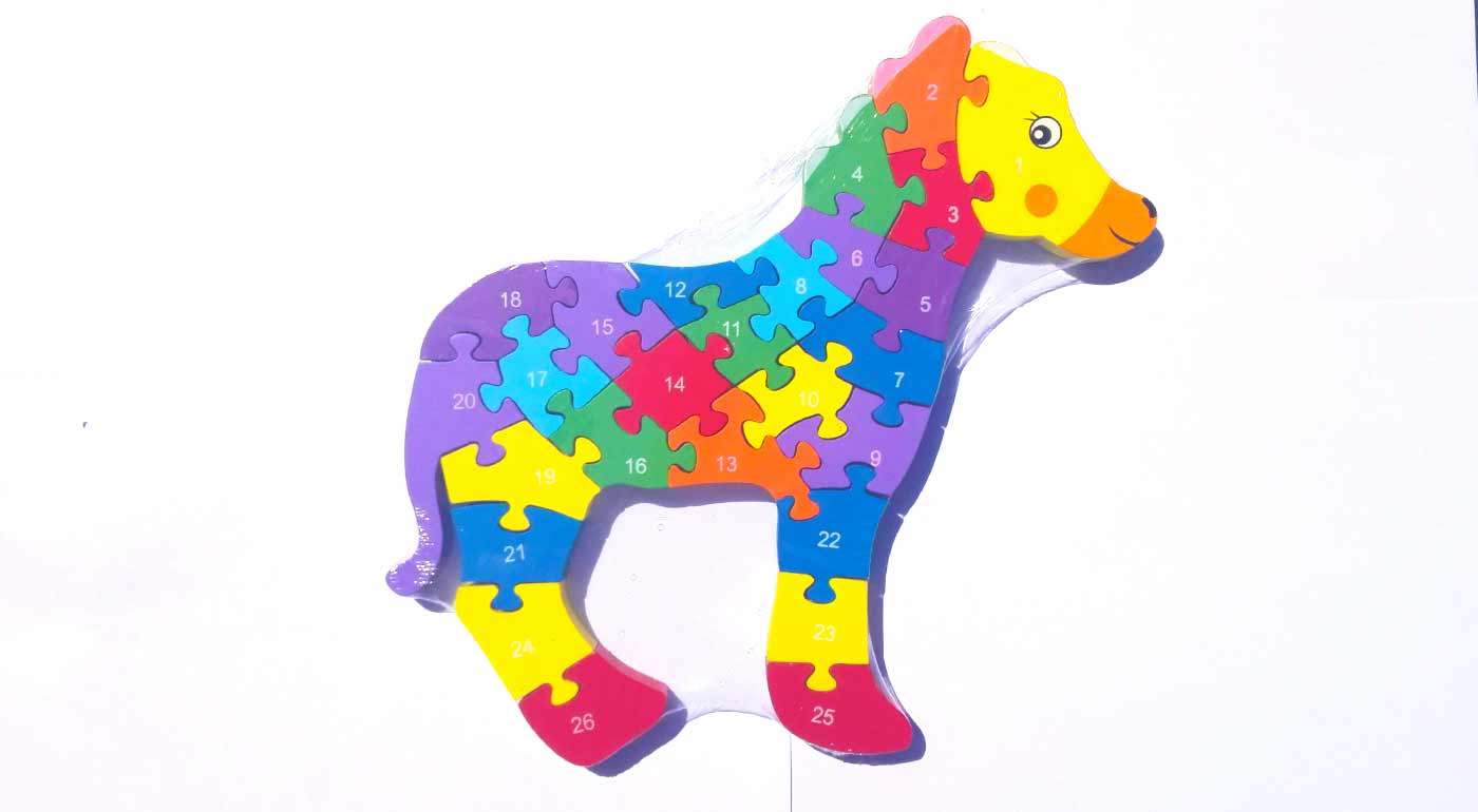 Drevené puzzle - kôň