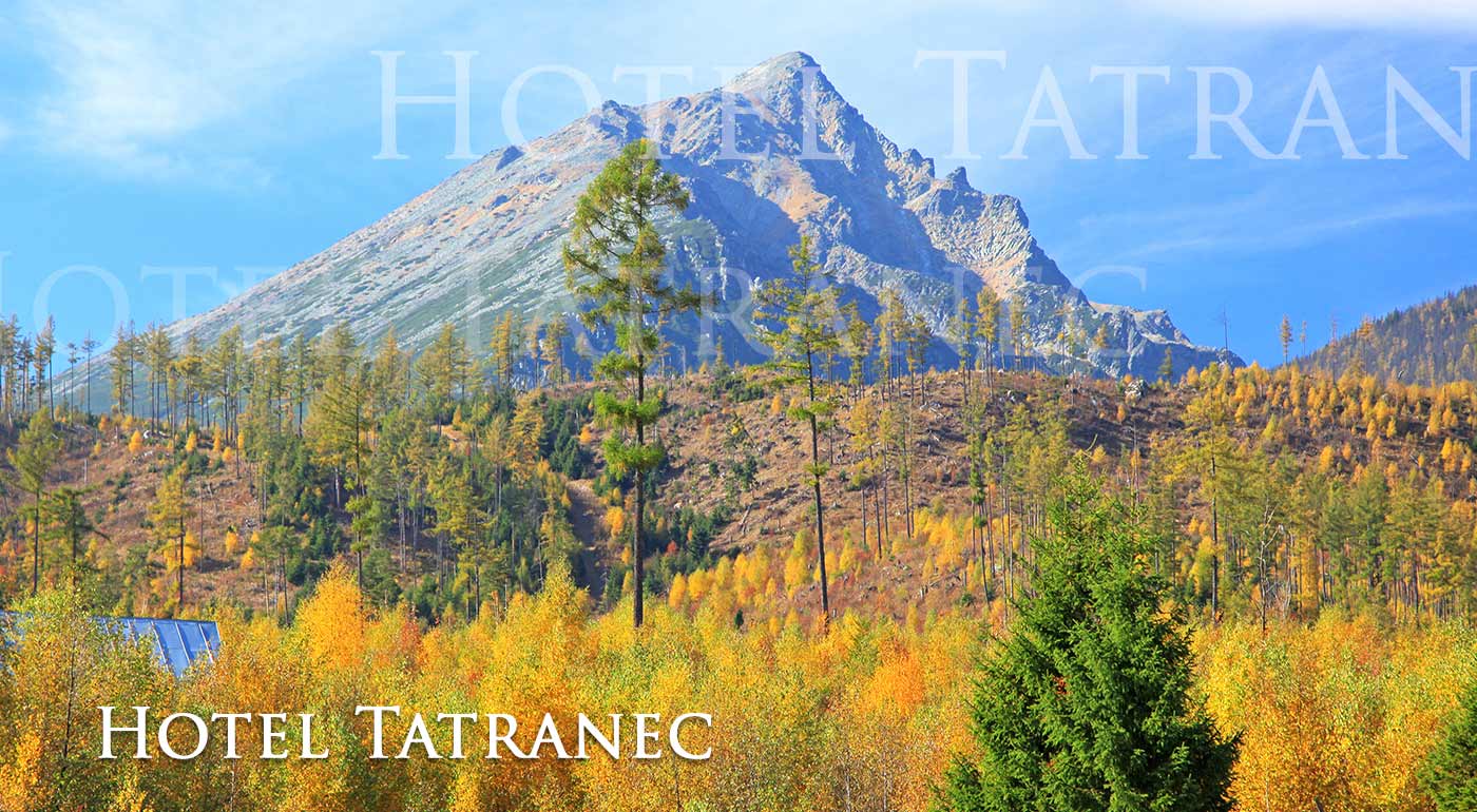 Farebná jeseň v Hoteli Tatranec v Tatranskej Lomnici