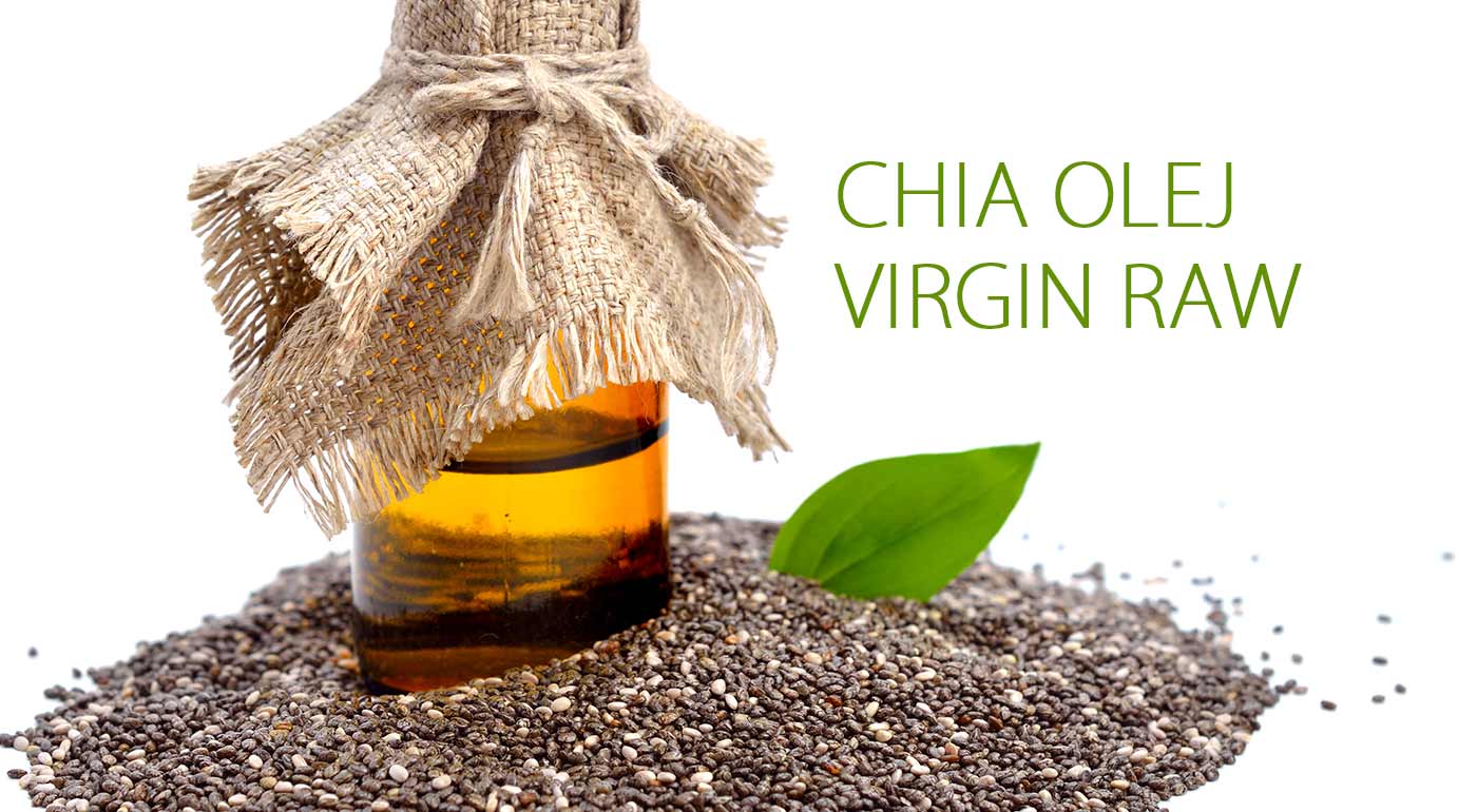 Chia olej virgin raw - za studena vylisovaný zo semienok Chia. Bomba pre vaše zdravie!