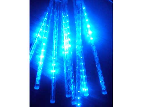 Dekoračné LED osvetlenie v tvare cencúľov modré
