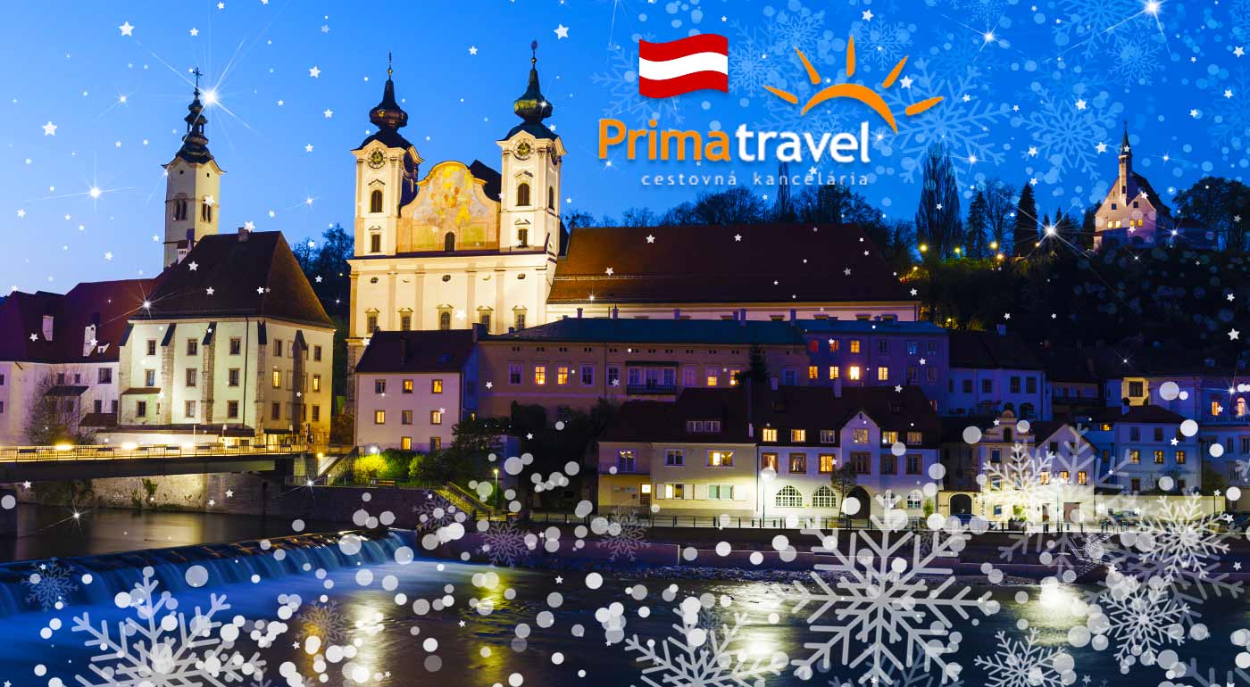 Nádherne vyzdobené mestá Steyr a Linz pre všetkých milovníkov Vianoc