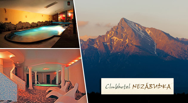 6 dňový pobyt v Clubhoteli Nezábudka v Tatrách pre 1 osobu za 99€