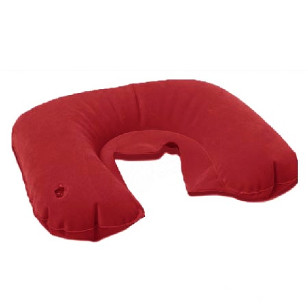 Travel Pillow Cestovný nafukovací vankúš - farba červená