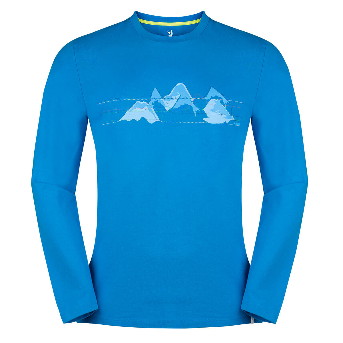 Pánske tričko Bormio LS Ibiza Blue Mountains - veľkosť XXXL