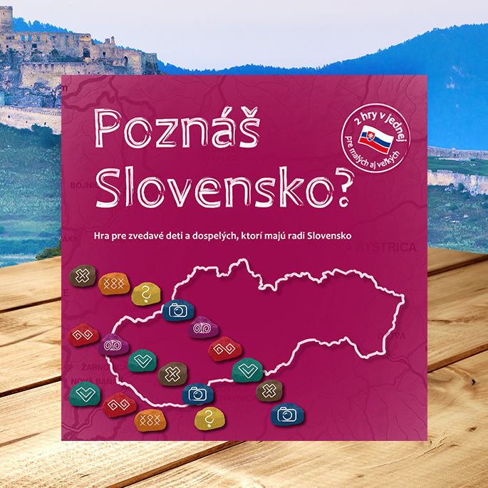 Spoločenská hra Poznáš Slovensko? pre deti i dospelých