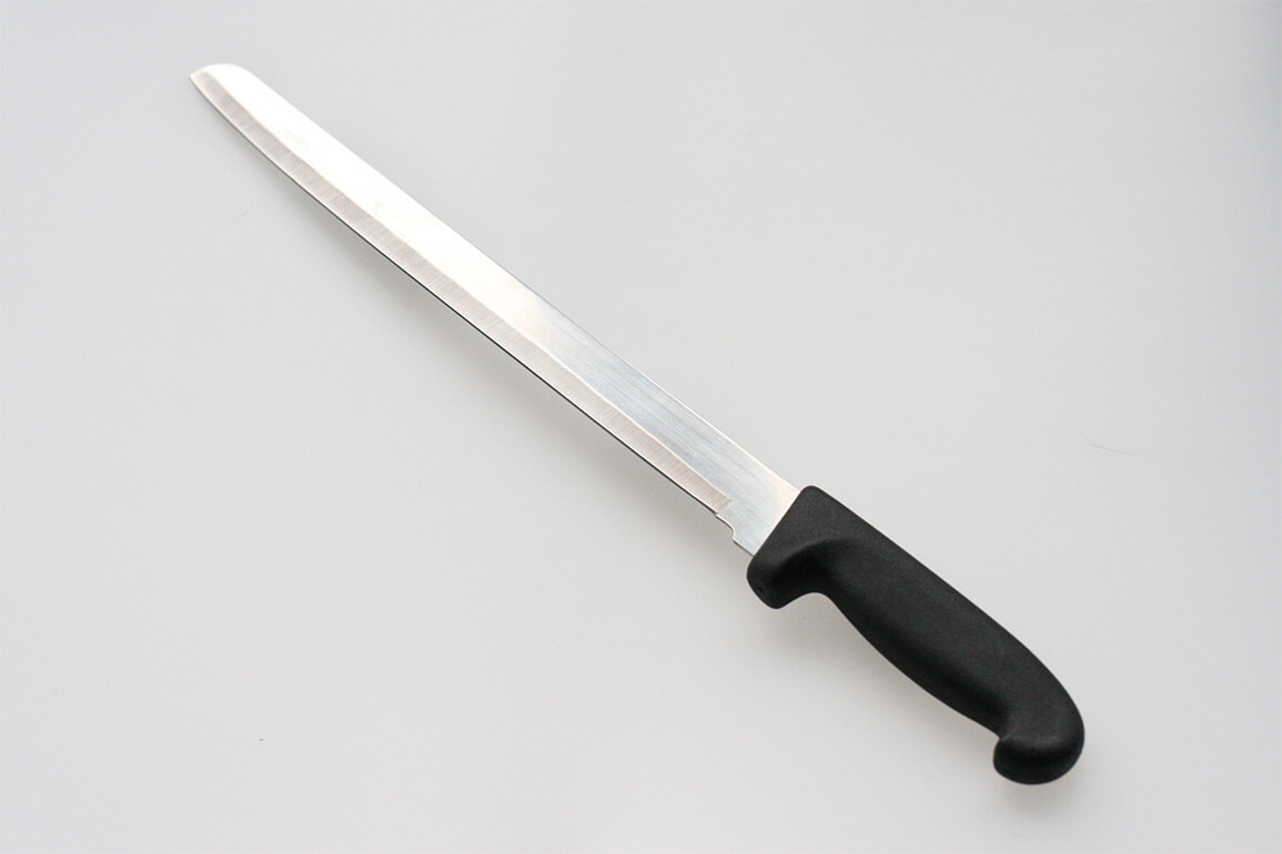 Kuchynský pekársky nôž hladký (dĺžka čepele cca 35 cm)
