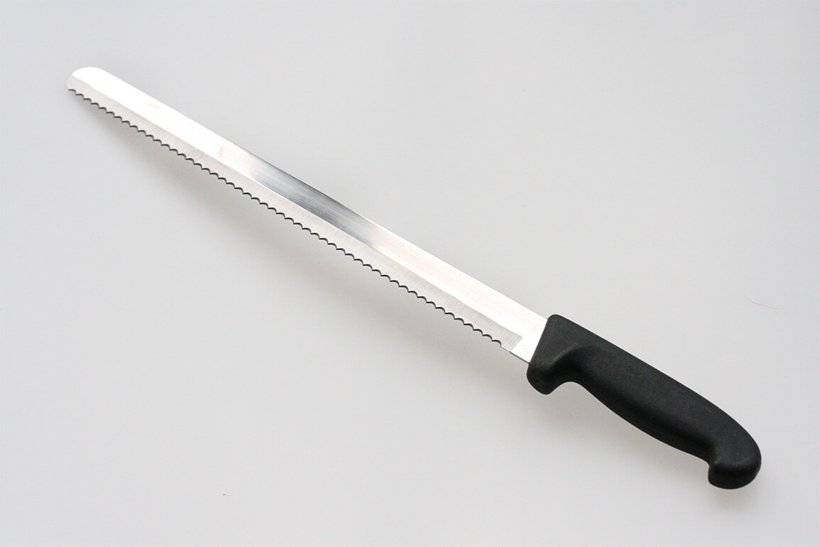 Kuchynský pekársky nôž zúbkovaný (dĺžka čepele cca 35 cm)