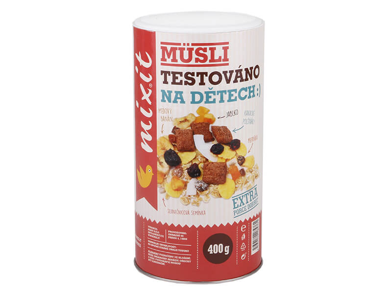 Raňajkové müsli Mixit Testované na deťoch 400 g