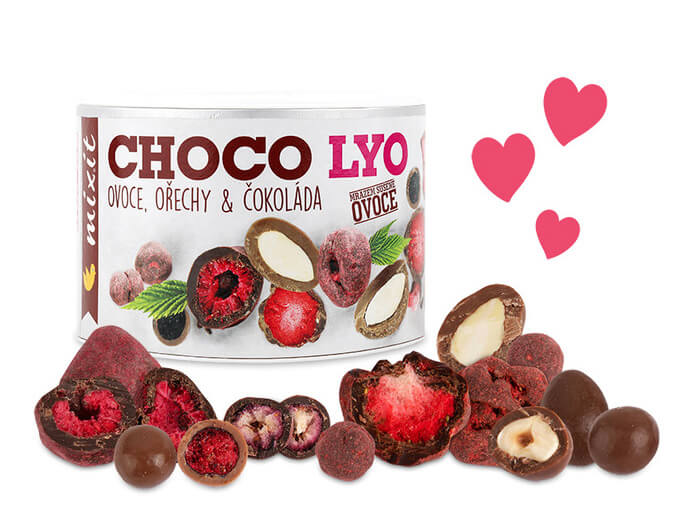 MIXIT Chrumkavé ovocie a orechy v čokoláde 180 g