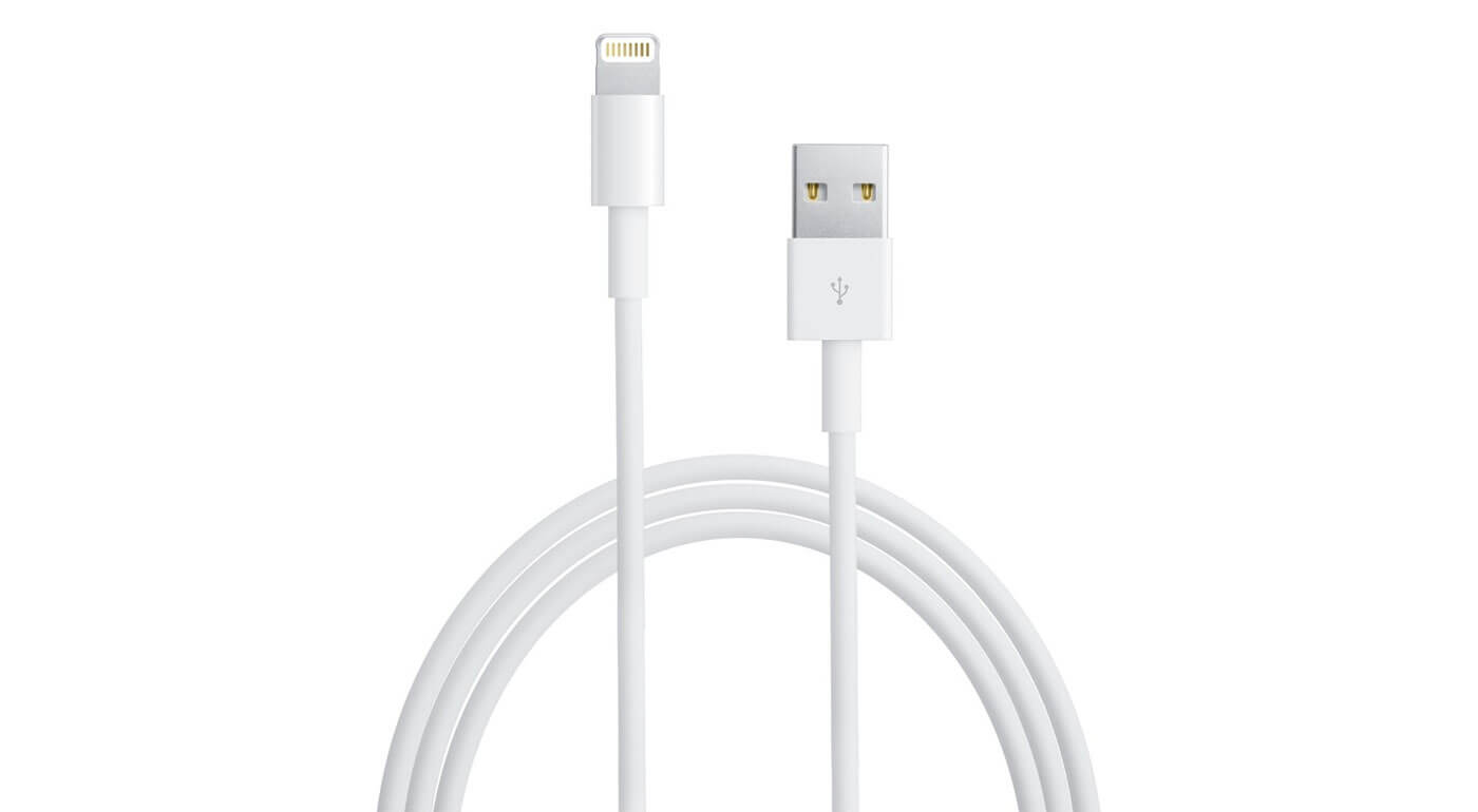 USB lightning kábel pre Apple iPhone/iPad biely (1 m)