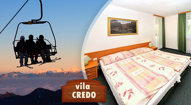 Vila Credo - ubytovanie pre 1 osobu na 4 alebo 5 dní za 54€